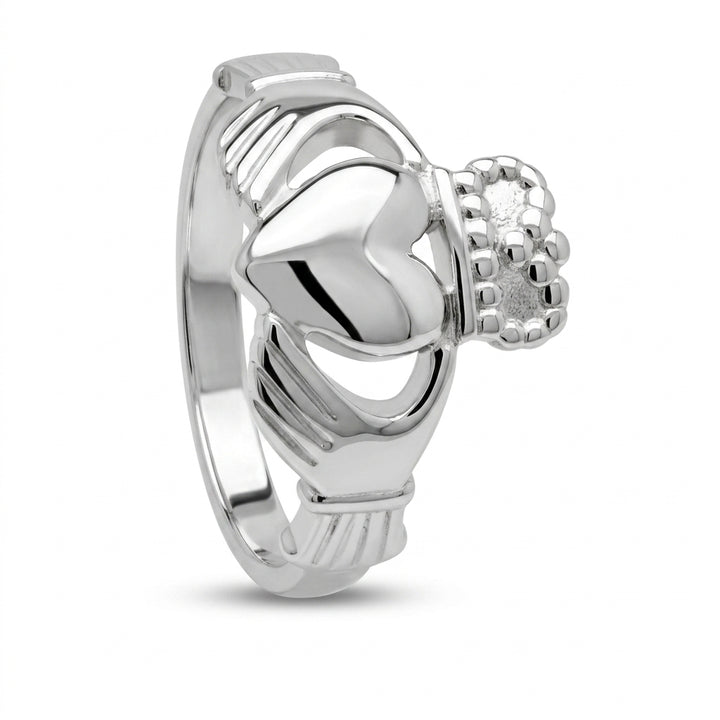Retired Men's Silver Claddagh Ring MS-CLAD5m