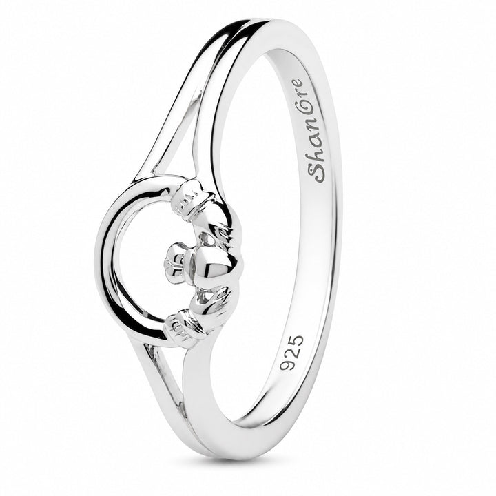 Sterling Silver Women's Claddagh Ring LS-SL108