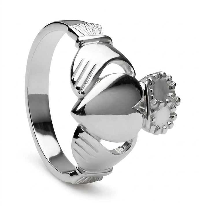 Retired MENS Silver Claddagh Ring MS-CLAD6VH