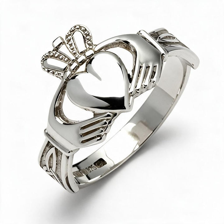 Retired MENS Silver Claddagh Ring MSF-R117
