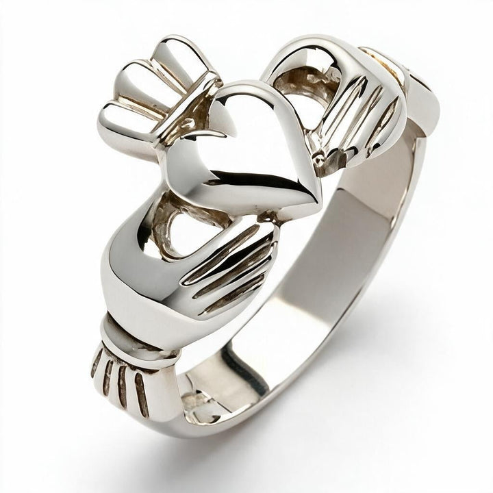 Retired MENS Silver Claddagh Ring MSF-R118
