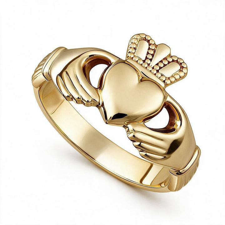 14K Gold Ladies Claddagh Ring - S2542