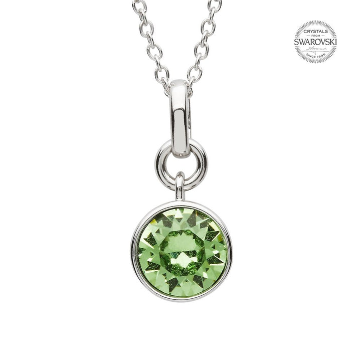 Sterling Silver Swarovski Add on Birthstone Pendant - SW145 August - Claddagh Ring
