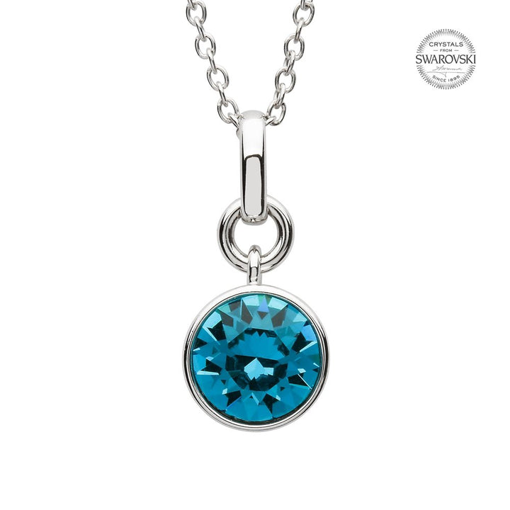 Sterling Silver Swarovski Add on Birthstone Pendant - SW149 December - Claddagh Ring