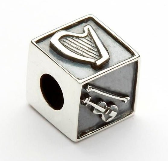 Tara's Diary Square Bead Music Symbols Charm - TD99 - Claddagh Ring
