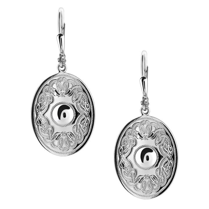 Celtic Earrings E-WE7 - Claddagh Ring
