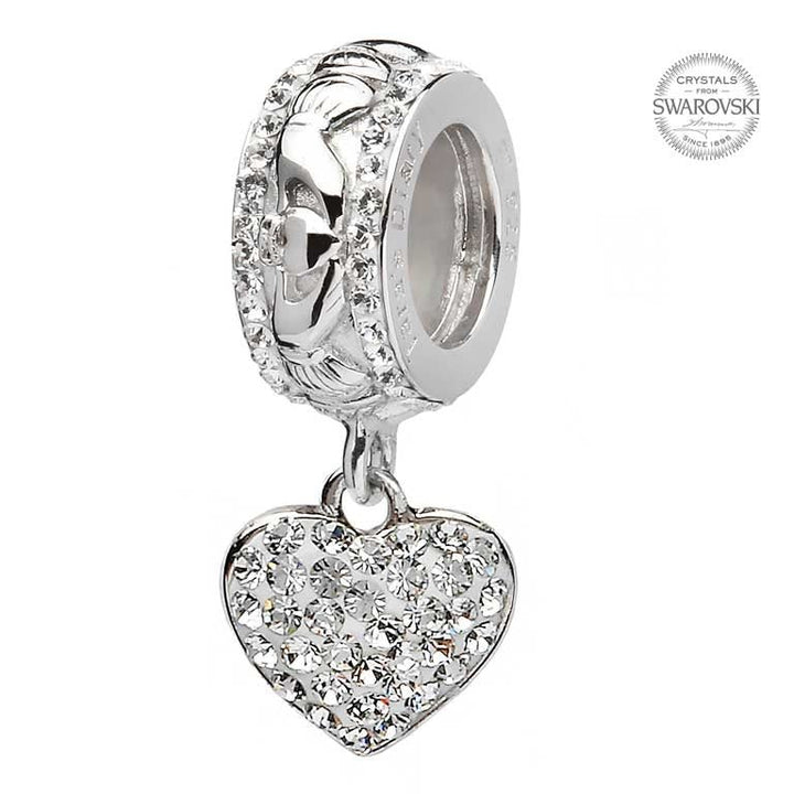 Tara's Diary Origin Sterling Silver Claddagh Heart Bead - TD619 - Claddagh Ring