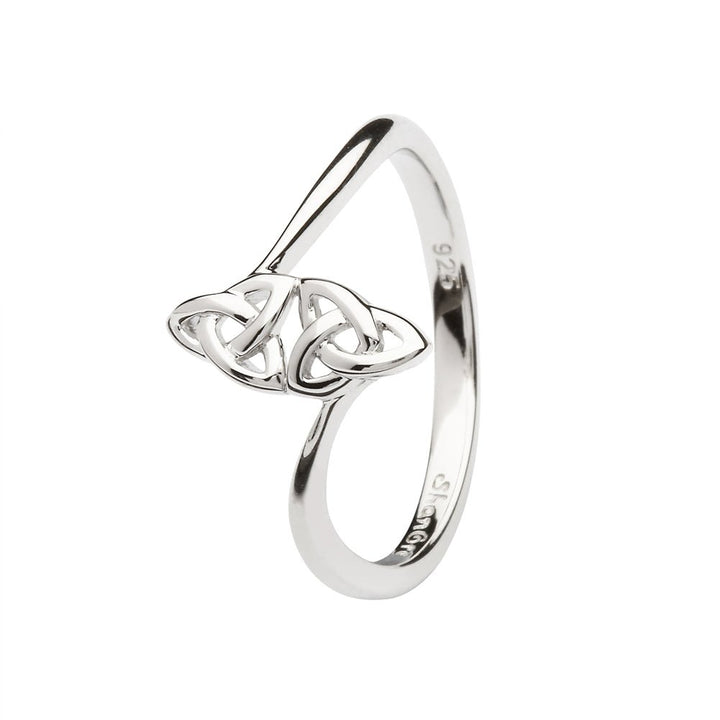 Women's Celtic Double Trinity Knot Ring LS-SL109 - Claddagh Ring