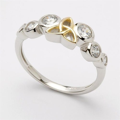 Ladies CELTIC JOURNEY Rings LS-SRCJ1CZGP - Claddagh Ring