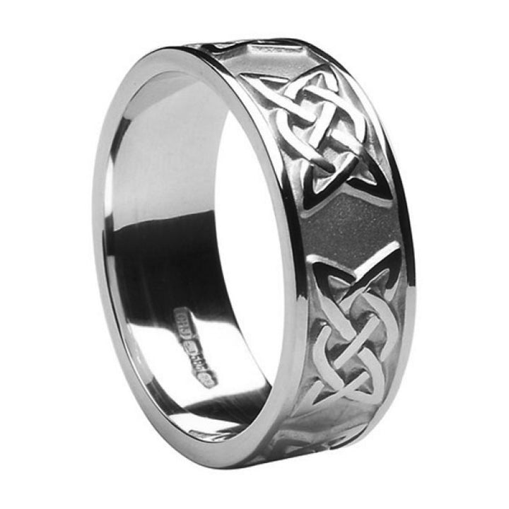Retired Mens Celtic Wedding Rings MS-WED295 - Claddagh Ring