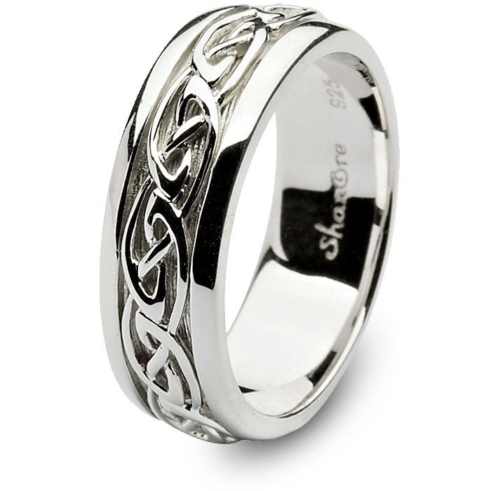 Mens Celtic Wedding Rings SM-SD11 - Claddagh Ring