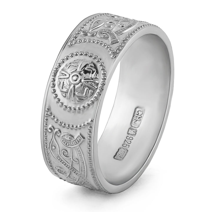 Celtic Warrior Shield Wedding Ring US-WED33 - Claddagh Ring
