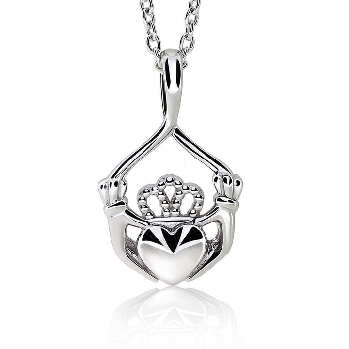 Sterling Silver Claddagh Pendant UPS-6164 - Claddagh Ring