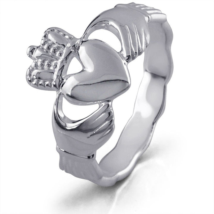 Retired MENS Silver Claddagh Ring MS-RS672 - Claddagh Ring