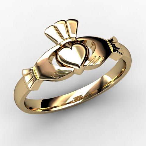 Claddagh Ring TAM-1-YELLOW 14K Yellow Gold - Claddagh Ring
