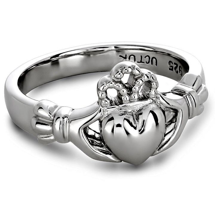 Ladies Sterling Silver ULS-6163 Claddagh Ring - Claddagh Ring