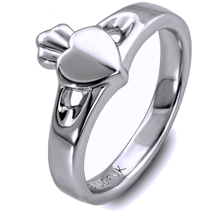 Ladies Silver Claddagh Ring ULS-6166 - Claddagh Ring