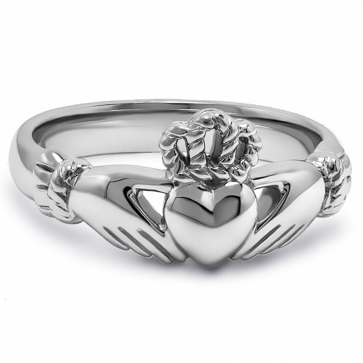 Ladies Sterling Silver ULS-6334 Claddagh Ring - Claddagh Ring
