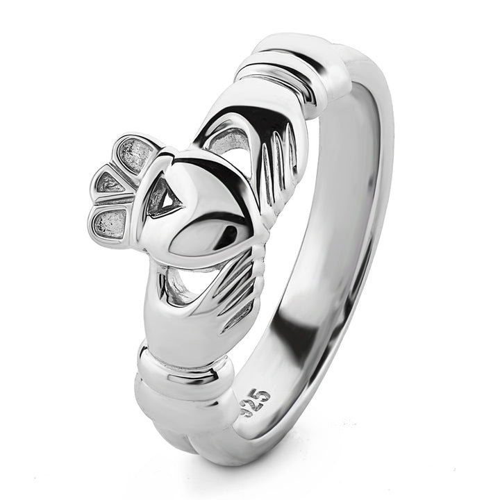 Ladies Sterling Silver ULS-6336 Claddagh Ring - Claddagh Ring