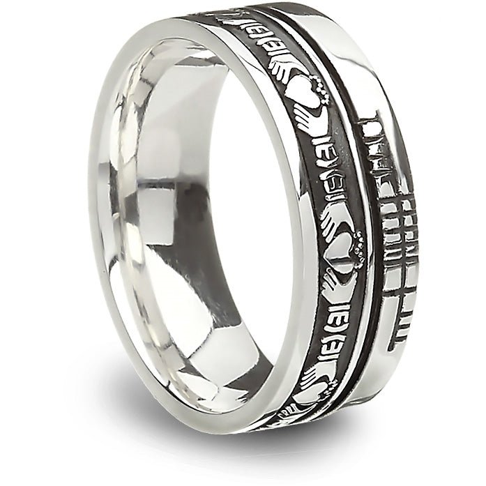 Unisex Sterling Silver Claddagh Wedding Ring US-BR2 - Claddagh Ring