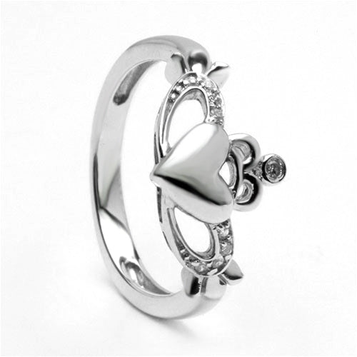 Retired Ladies Silver Claddagh Ring LS-BR122 - Claddagh Ring