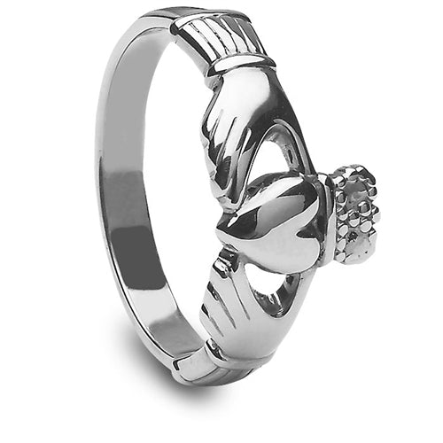 Ladies Silver Claddagh Ring LS-CLAD6 - Claddagh Ring