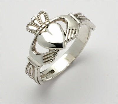 Retired MENS Silver Claddagh Ring MSF-R117 - Claddagh Ring