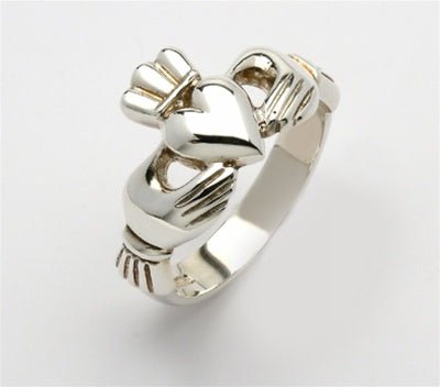Retired MENS Silver Claddagh Ring MSF-R118 - Claddagh Ring