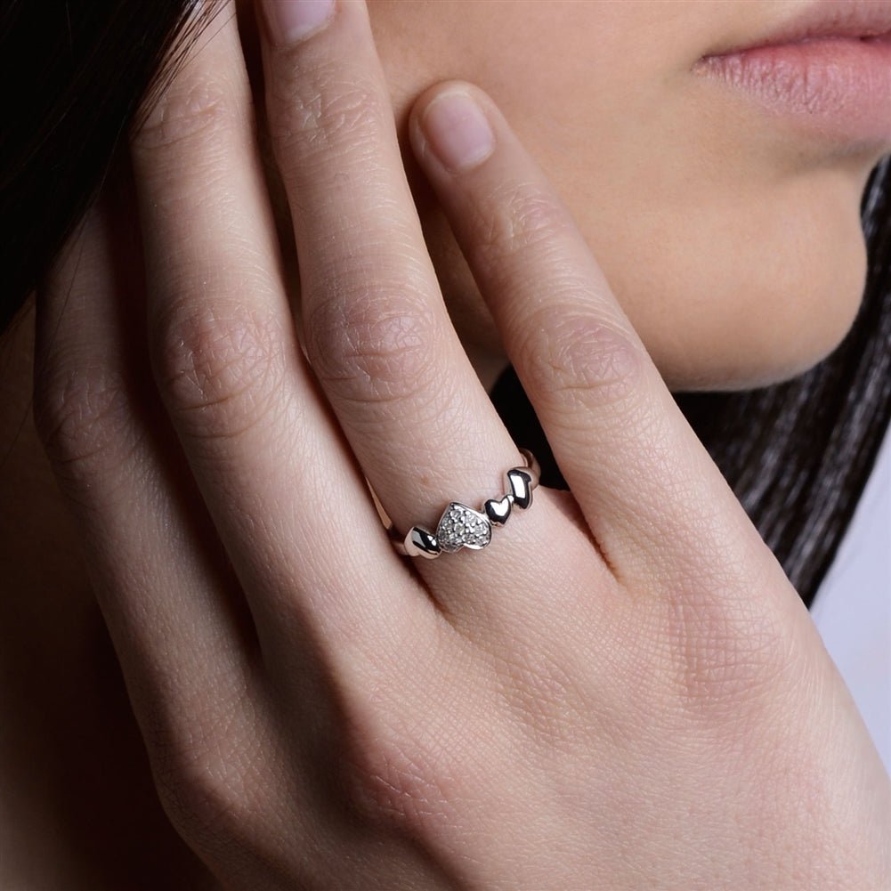 Diamond PROMISE Silver Ring LSPROMISERINGS1D