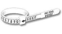Reusable Plastic Gauge Finger Sizer - Claddagh Ring