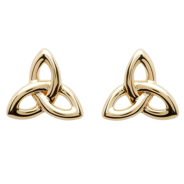 10K Yellow Gold Celtic Trinity Knot Earring 10E643 - Claddagh Ring