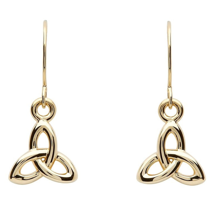 10K Yellow Gold Celtic Trinity Knot Earring 10E644 - Claddagh Ring