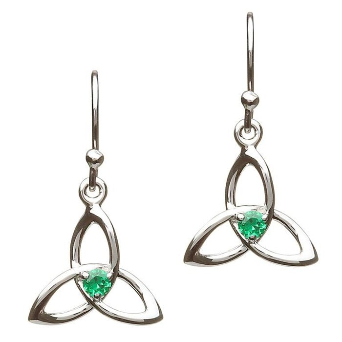 Sterling Silver Celtic Trinity Knot Earring SE2054GR - Claddagh Ring