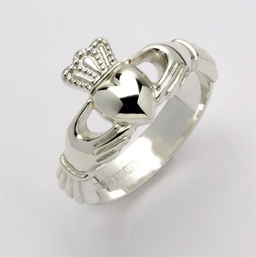 Retired Unisex Silver Claddagh Ring USF-R106 - Claddagh Ring