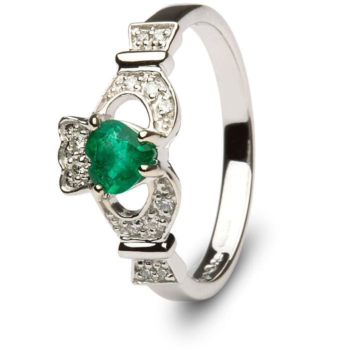 Ladies Claddagh Engagement Ring SL-14L68WED - Claddagh Ring