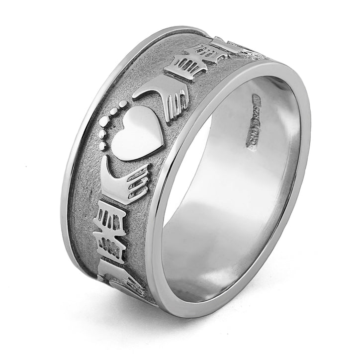 Retired Mens Claddagh Wedding Ring MS-WED263 - Claddagh Ring