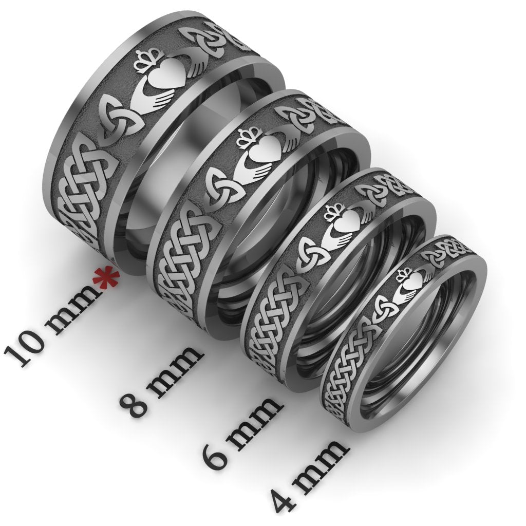 Titanium Claddagh Rings