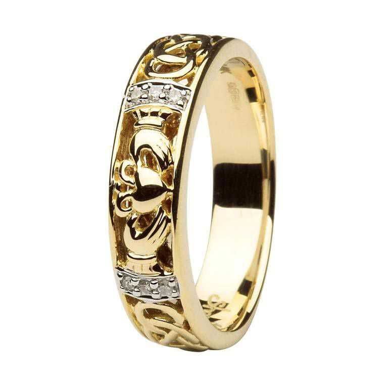 Ladies Claddagh Wedding Ring SL-14IC3– CladdaghRING.com
