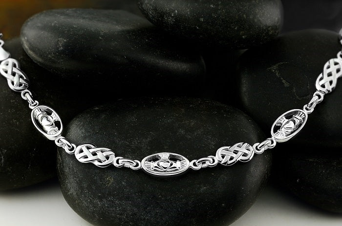 Mens claddagh bracelet hotsell