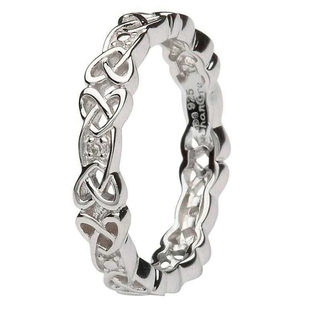 Silver Celtic Wedding Rings– CladdaghRING.com
