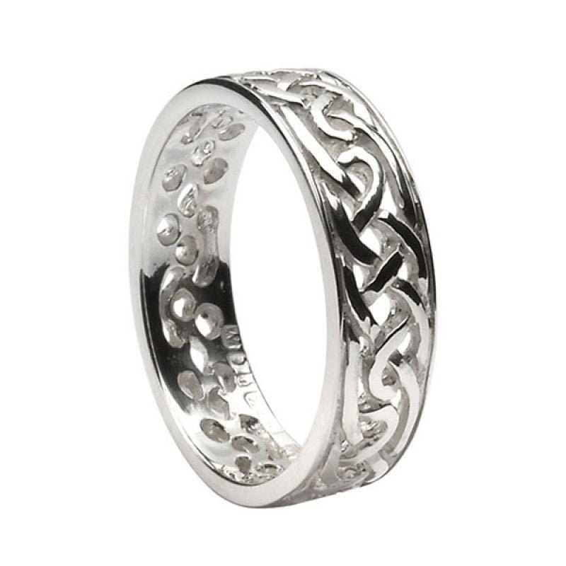 Ladies celtic wedding rings deals