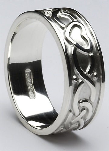 Meister Contemporary 18k White Gold Diamond Interlocking Ring – DESIGNYARD