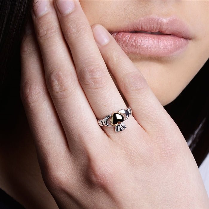 Ladies Claddagh Ring SL-SL96-MIX– - Main Image