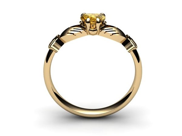 CITRINE Claddagh Ring– CladdaghRING.com