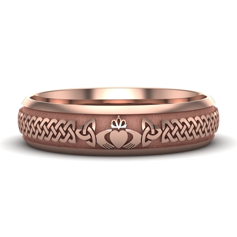 Rose Gold Claddagh Ring