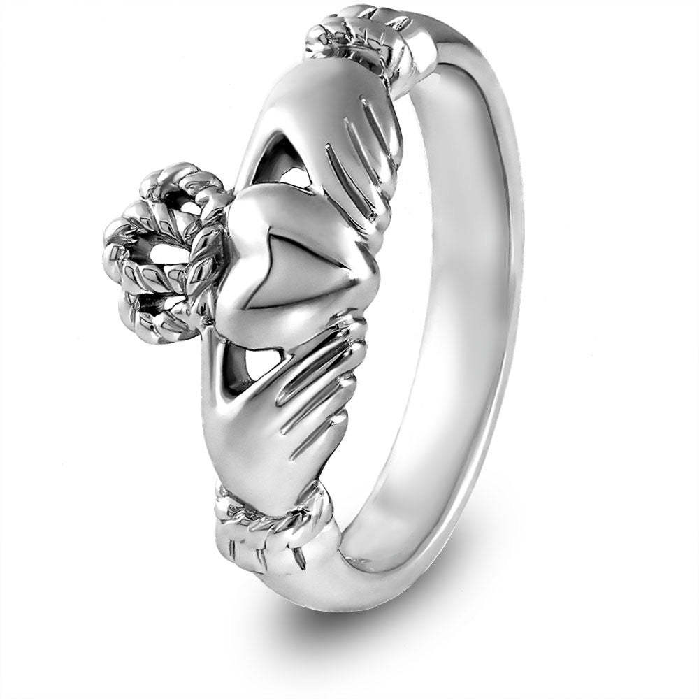 Ladies Silver Claddagh Ring ULS-6334.– CladdaghRING.com